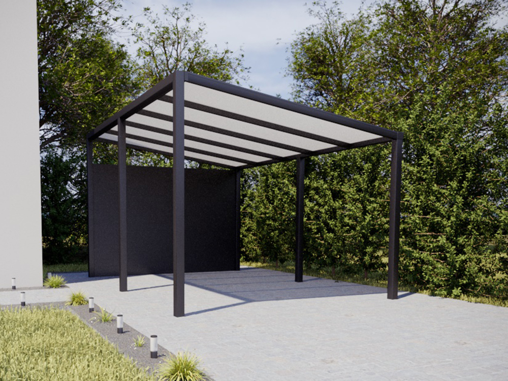 Alu Carport Konfigurator - Aluminium Carport Anbau & freistehend